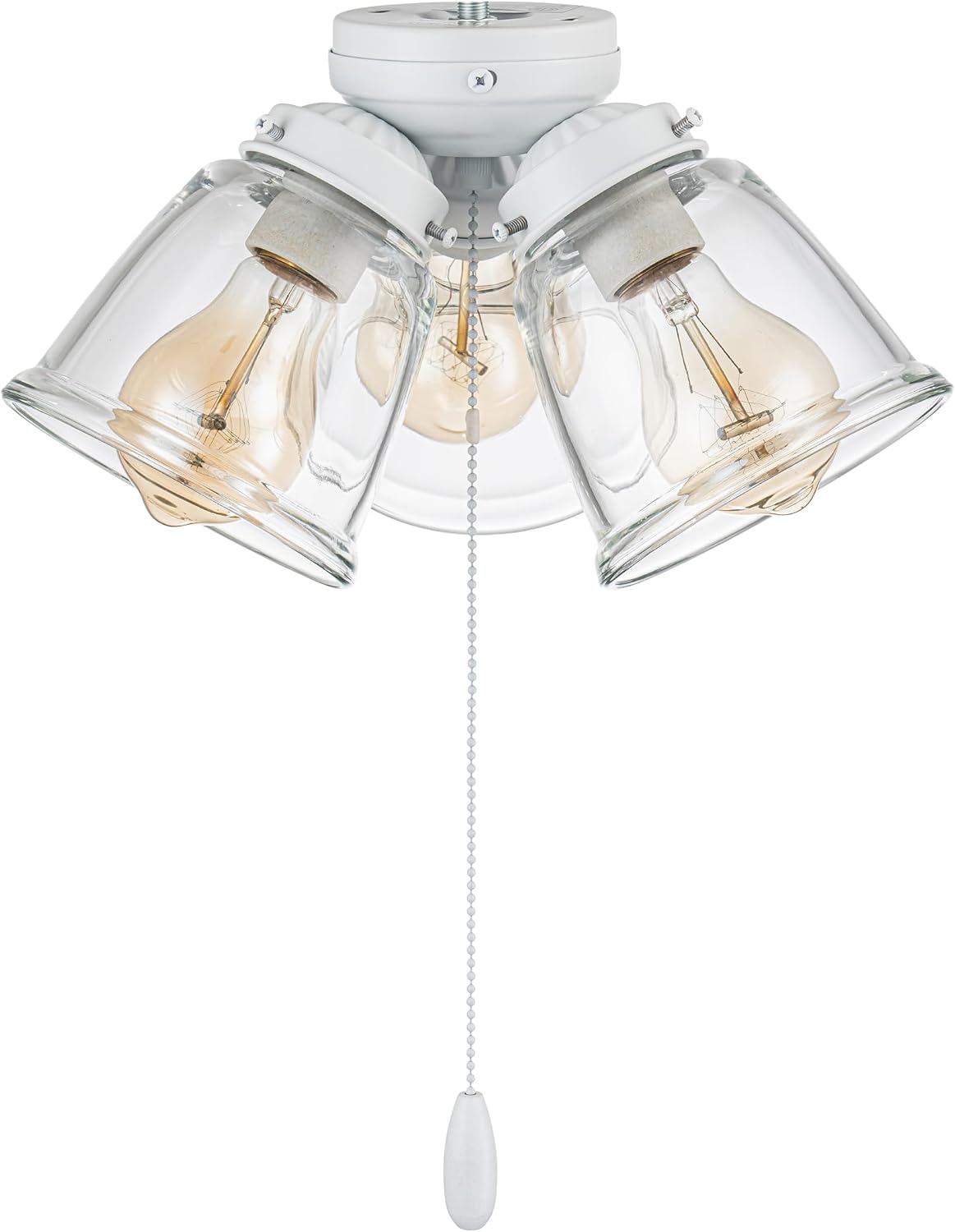 Matte White Ceiling Fan Light Kit