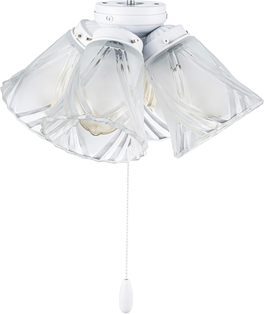 Matte White Ceiling Fan Light Kit