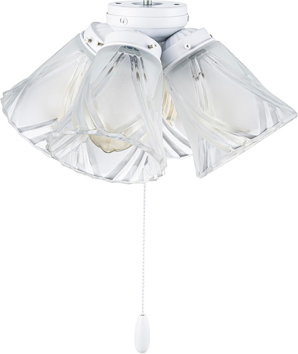 Matte White Ceiling Fan Light Kit