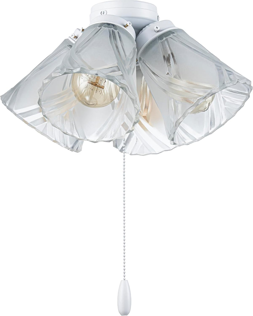 Matte White Ceiling Fan Light Kit
