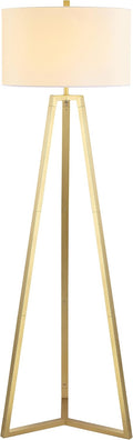 Contemporary Gold Tripod LED Floor Lamp Included Bulb