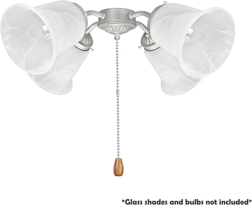 Brushed Nickel Ceiling Fan Light Kit