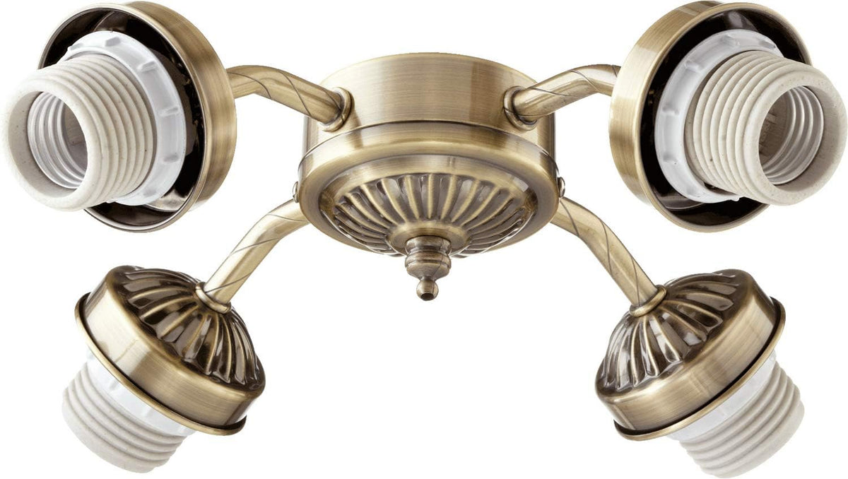 Antique Brass Ceiling Fan Light Kit