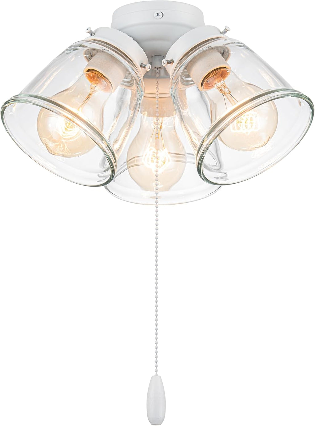 Matte White Ceiling Fan Light Kit