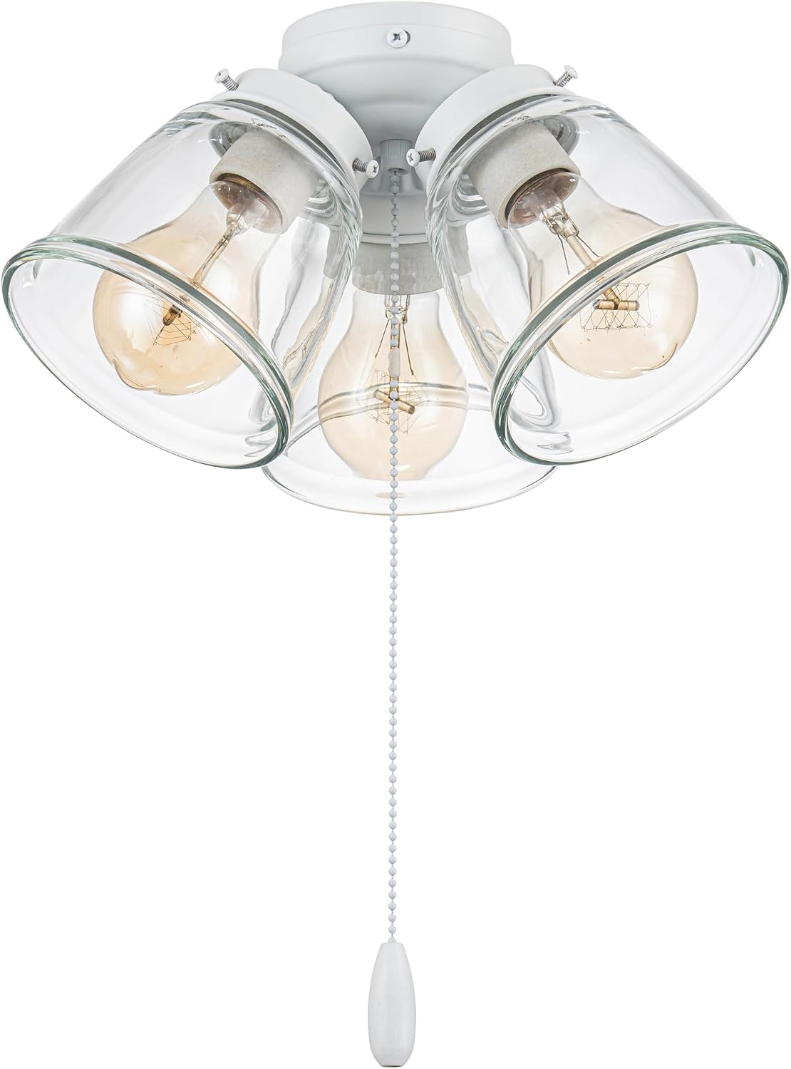 Matte White Ceiling Fan Light Kit