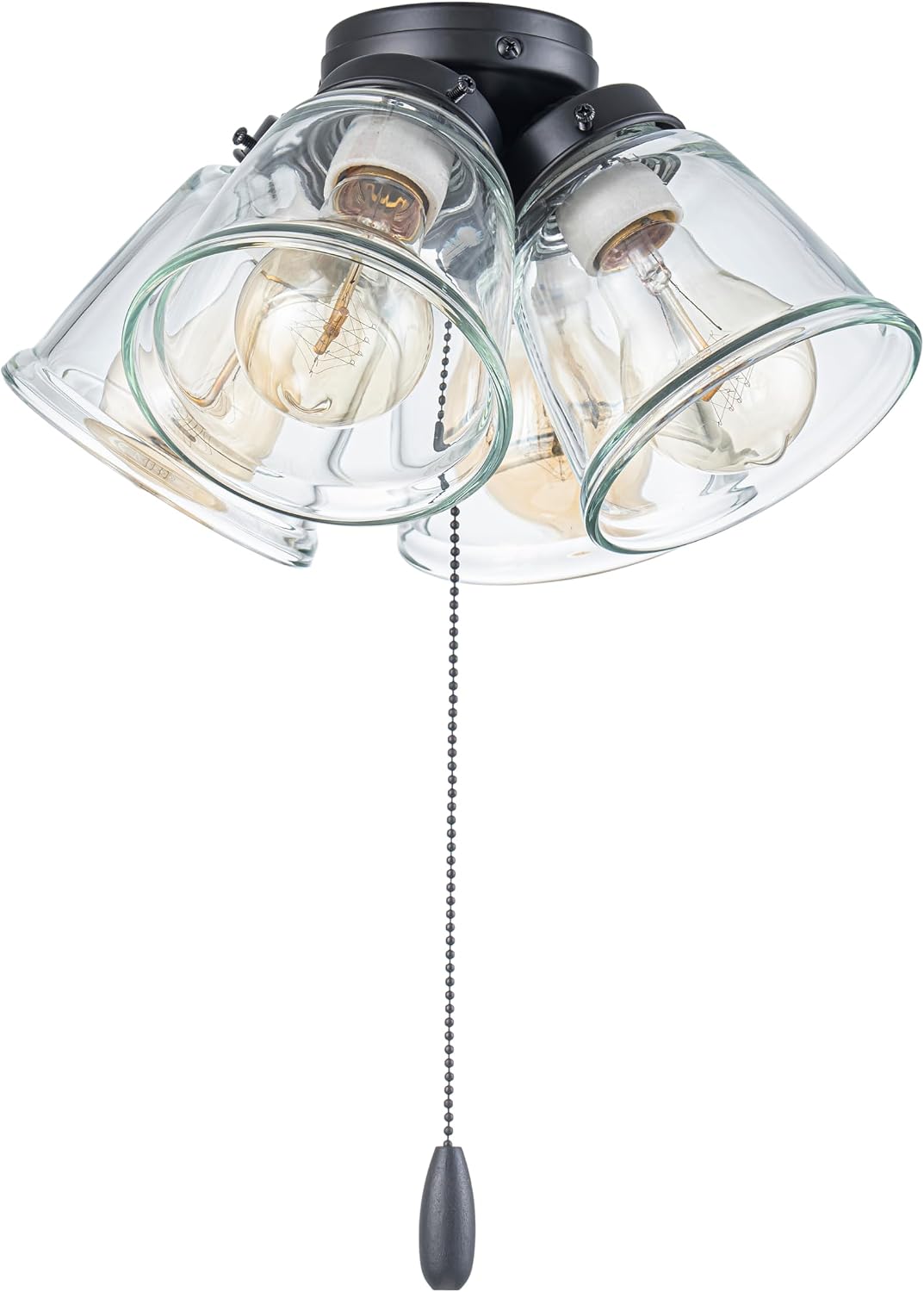 Matte White Ceiling Fan Light Kit