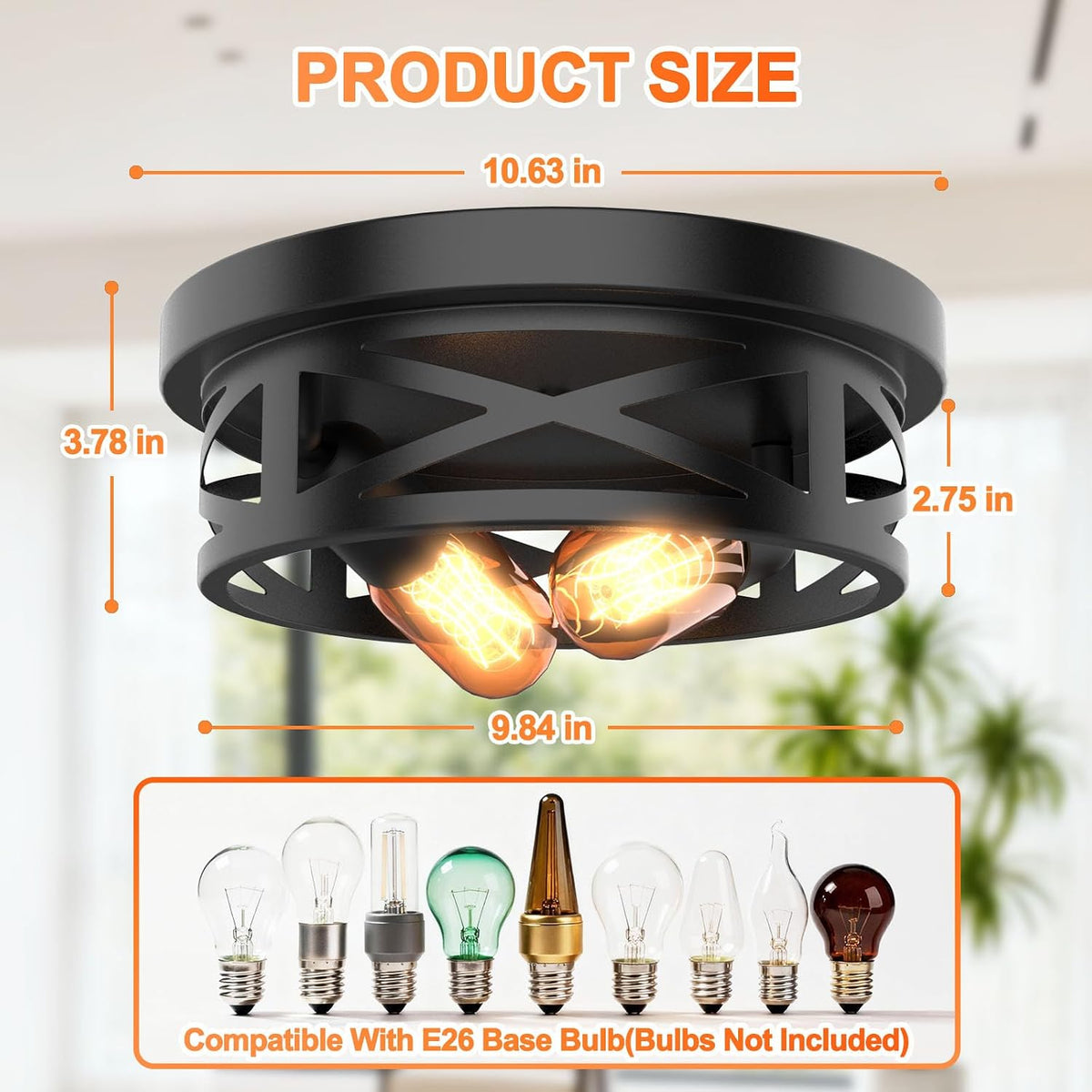 Modern Farmhouse Flush Mount Ceiling Light