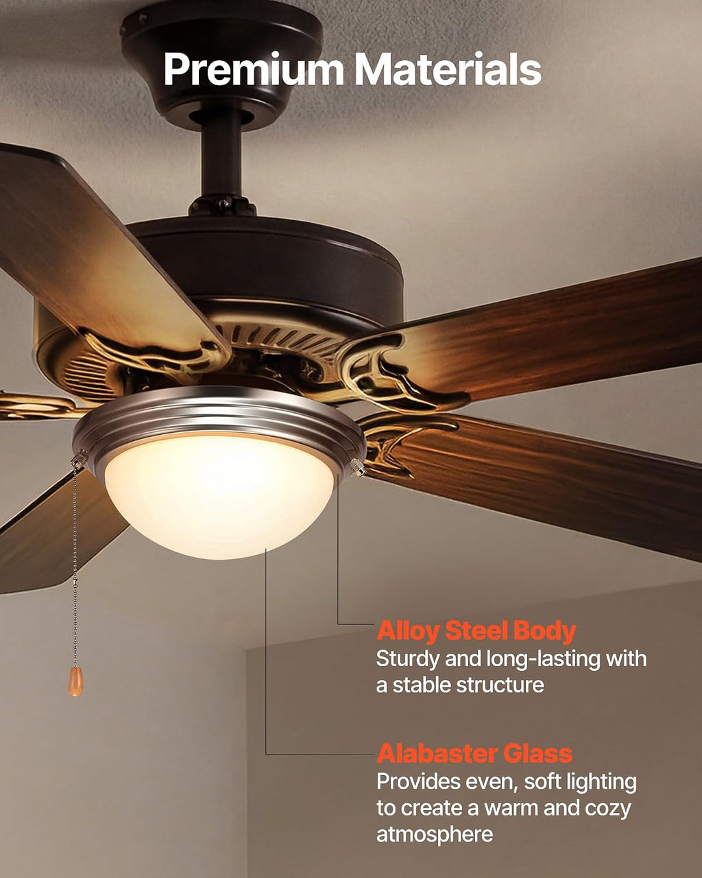 Brushed Nickel Fan Light Replacement Kit