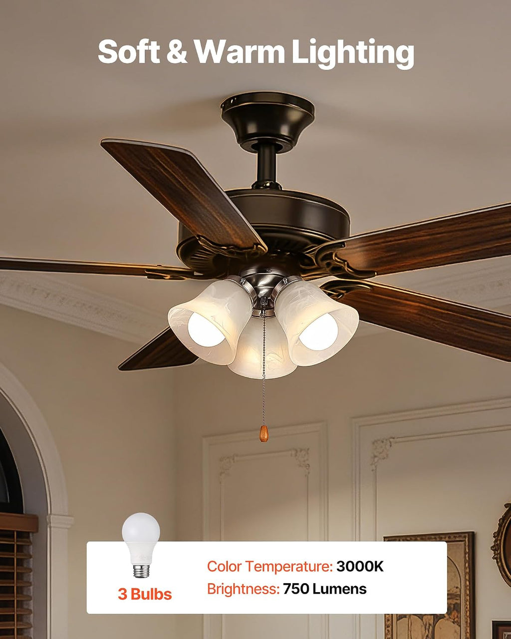 Brushed Nickel Ceiling Fan Light Kit