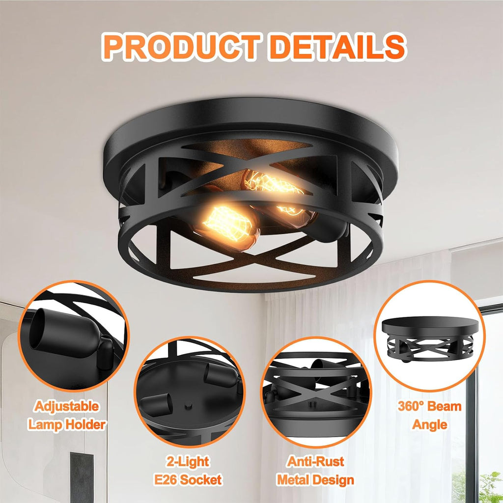 Modern Farmhouse Flush Mount Ceiling Light