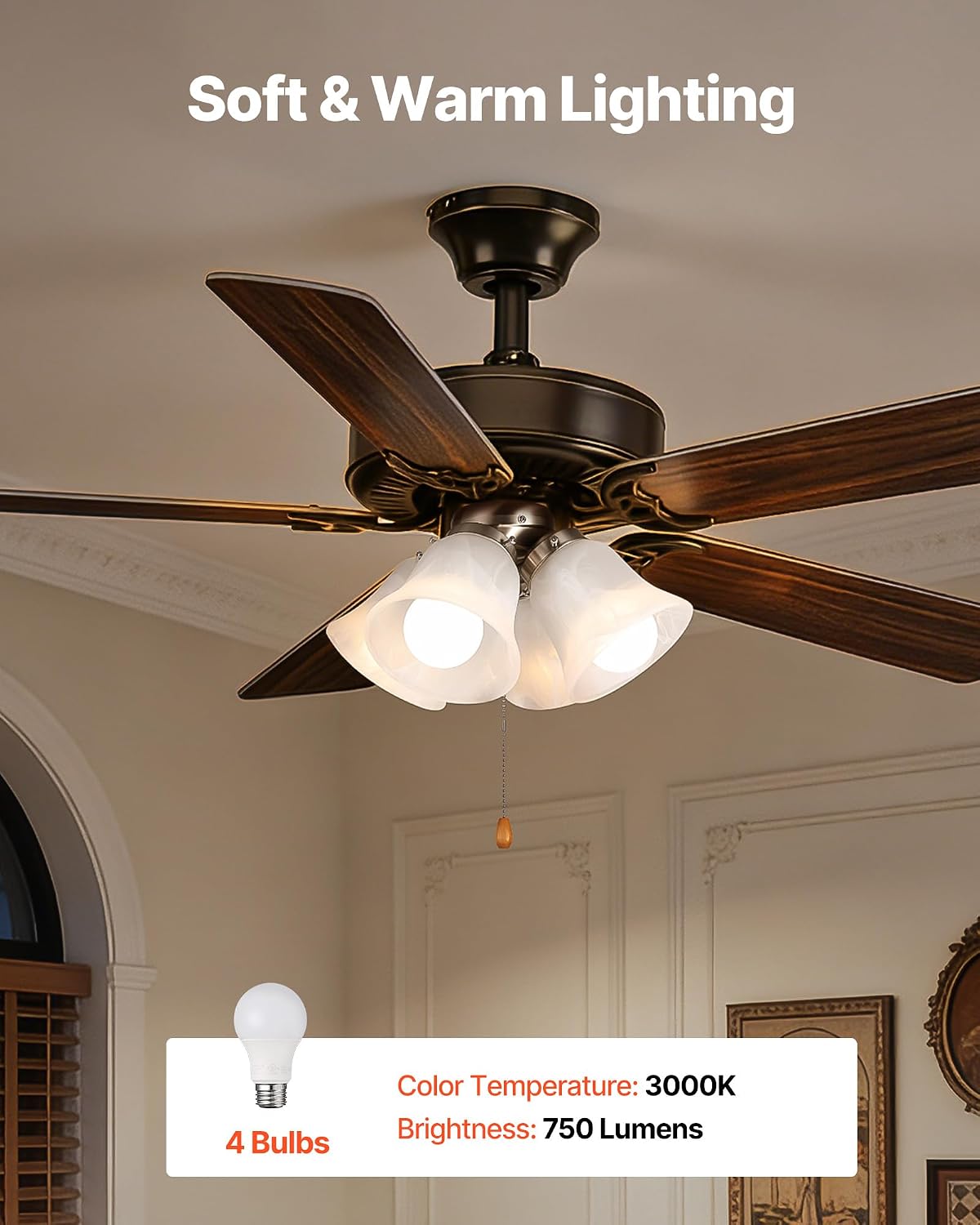Brushed Nickel Ceiling Fan Light Kit