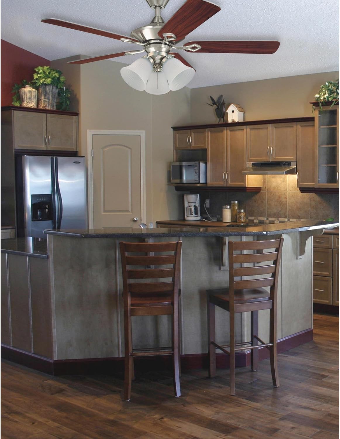 Brushed Nickel Ceiling Fan Light Kit